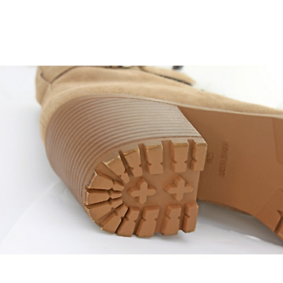 1DAY SALE PRICE 🍂 NEW NINE WEST REAL SUEDE & FUR ANKLE BOOTS - Picture 5 of 9